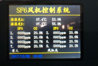 SF6气体泄漏传感器系统界面